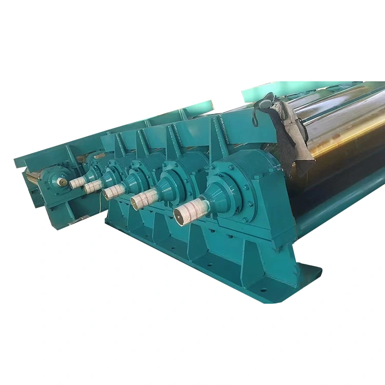 Convoyeur à rouleaux tournants en acier